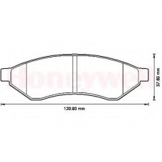 573215B BENDIX Комплект тормозных колодок, дисковый тормоз