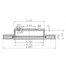 BDC3626 QH Benelux Тормозной диск