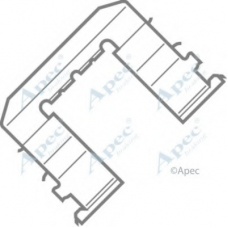 KIT430 APEC Комплектующие, тормозные колодки