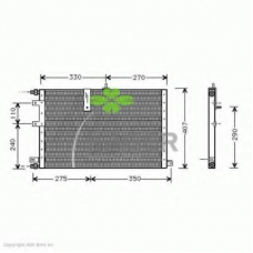 94-6248 KAGER Конденсатор, кондиционер