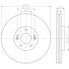 MDC2175 MINTEX Тормозной диск