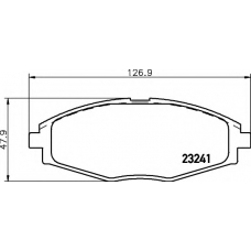 8DB 355 017-021 HELLA Комплект тормозных колодок, дисковый тормоз