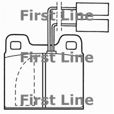 FBP1019 FIRST LINE Комплект тормозных колодок, дисковый тормоз