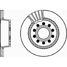 MDC1198 MINTEX Тормозной диск