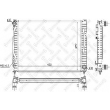 10-25125-SX STELLOX Радиатор, охлаждение двигателя