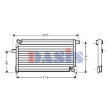 072070N AKS DASIS Конденсатор, кондиционер