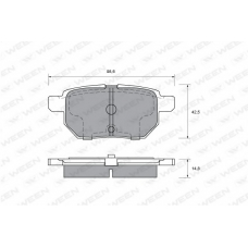 151-0007 WEEN Комплект тормозных колодок, дисковый тормоз