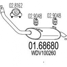 01.68680 MTS Глушитель выхлопных газов конечный