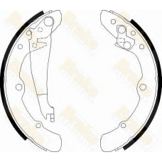 SH1113 BRAKE ENGINEERING Комплект тормозных колодок