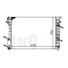 037-017-0031 LORO Радиатор, охлаждение двигателя