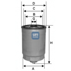 24.378.00 UFI Топливный фильтр