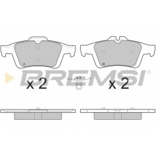 BP3217 BREMSI Комплект тормозных колодок, дисковый тормоз