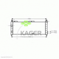 31-0781 KAGER Радиатор, охлаждение двигателя