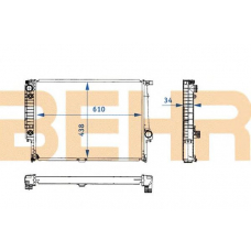 2109039 BEHR Radiator