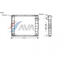 IV2001 AVA Радиатор, охлаждение двигателя