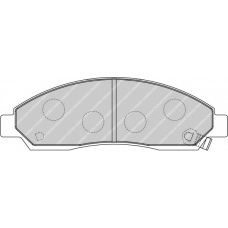 FSL1816 FERODO Комплект тормозных колодок, дисковый тормоз