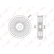 PB-7008 LYNX Ролик руч.ремня chevrolet aveo