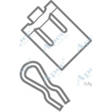 KIT318 APEC Комплектующие, тормозные колодки