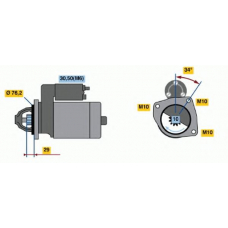 0 001 107 499 BOSCH Стартер