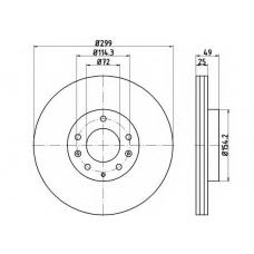 54807PRO PAGID Тормозной диск