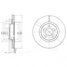 BG3895 DELPHI Тормозной диск