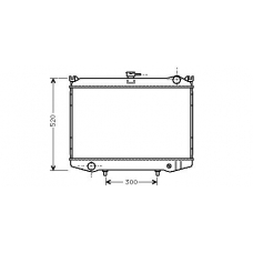 DN2041 AVA Радиатор, охлаждение двигателя