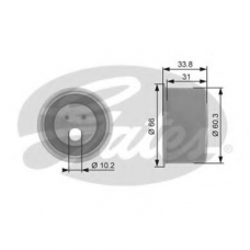 T41054 GATES Натяжной ролик, ремень грм