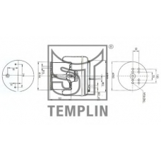 04.060.6106.190 TEMPLIN Кожух пневматической рессоры