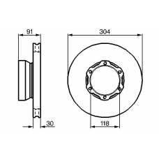 0 986 478 456 BOSCH Тормозной диск