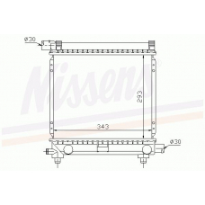 62551 NISSENS Радиатор, охлаждение двигателя