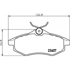 8DB 355 010-161 HELLA PAGID Комплект тормозных колодок, дисковый тормоз