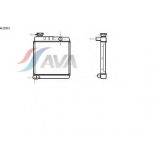 AU2001 AVA Радиатор, охлаждение двигателя