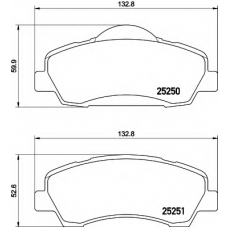 8DB 355 020-771 HELLA Комплект тормозных колодок, дисковый тормоз