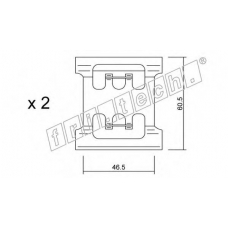 KIT.064 fri.tech. Комплектующие, колодки дискового тормоза