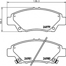 8DB 355 015-001 HELLA PAGID Комплект тормозных колодок, дисковый тормоз