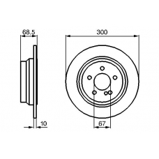 0 986 479 041 BOSCH Тормозной диск