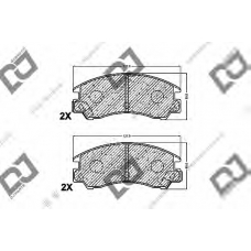 BP1194 DJ PARTS Комплект тормозных колодок, дисковый тормоз