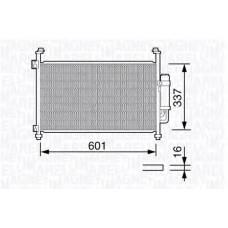 350203664000 MAGNETI MARELLI Конденсатор, кондиционер