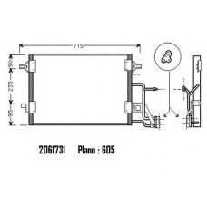 2061731 ORDONEZ Конденсатор, кондиционер