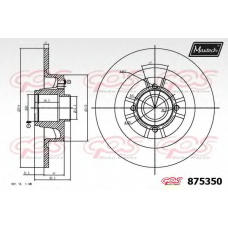 875350.6885 MAXTECH Тормозной диск