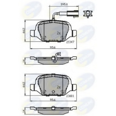 CBP11026 COMLINE Комплект тормозных колодок, дисковый тормоз