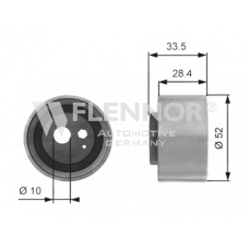 FS63491 FLENNOR Натяжной ролик, ремень грм