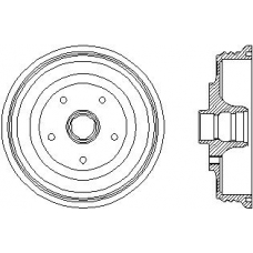 94012700 TEXTAR Тормозной барабан