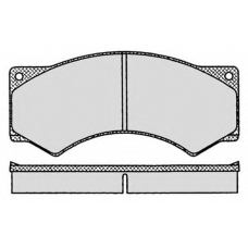 405.0 RAICAM Комплект тормозных колодок, дисковый тормоз