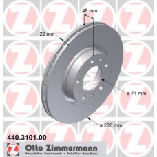 440.3101.00 ZIMMERMANN Тормозной диск