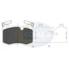 CBP02109 COMLINE Комплект тормозных колодок, дисковый тормоз