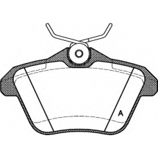 BPA0581.10 OPEN PARTS Комплект тормозных колодок, дисковый тормоз