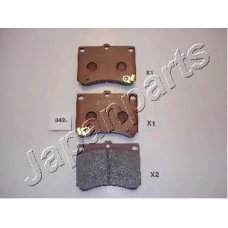 PA-342AF JAPANPARTS Комплект тормозных колодок, дисковый тормоз