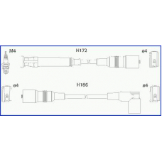 134754 Huco Ккомплект проводов зажигания