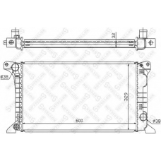 10-25090-SX STELLOX Радиатор, охлаждение двигателя